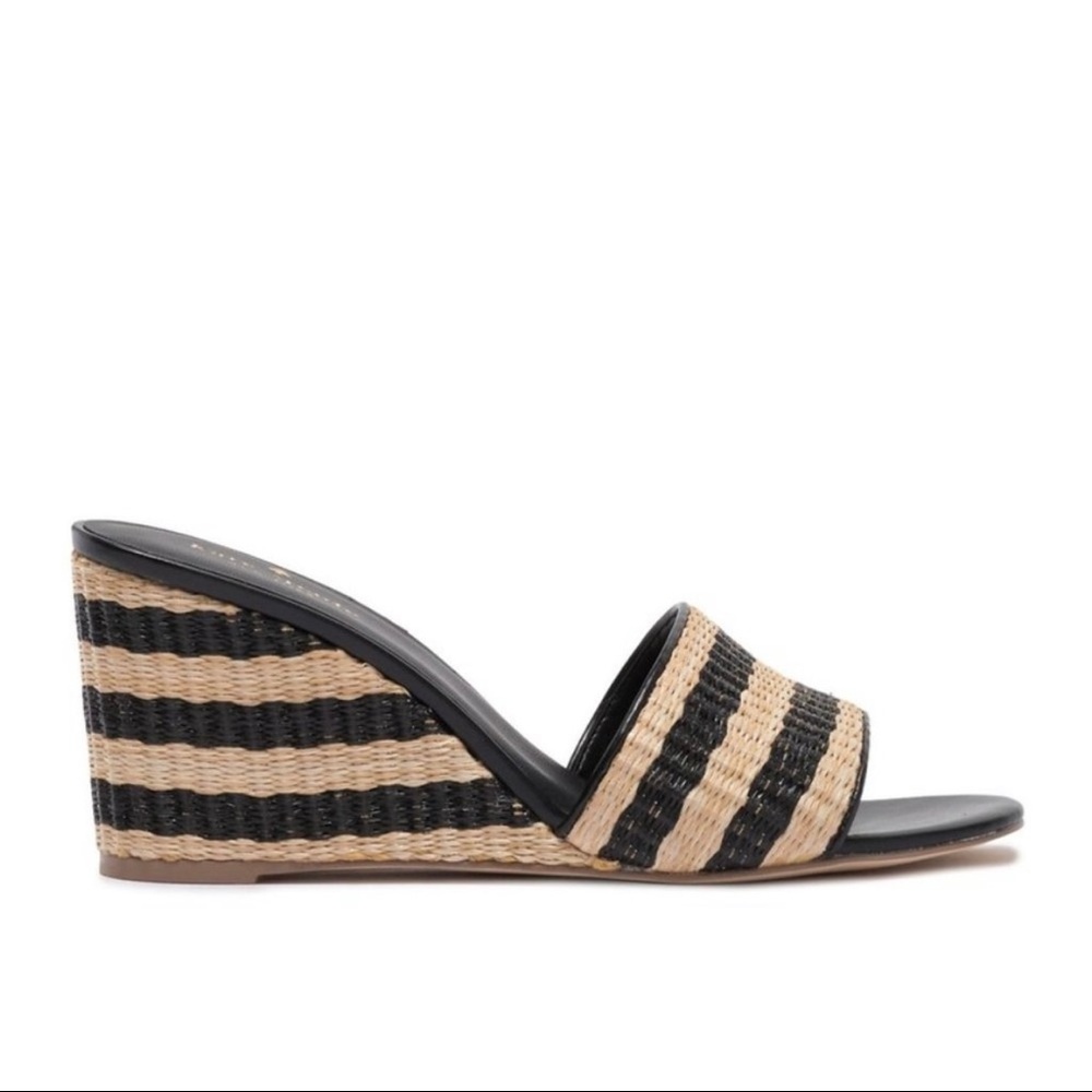 Kate Spade Wedge Sandal Heel Raffia Linda